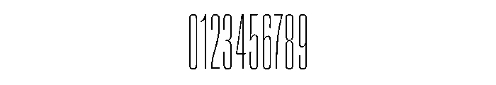 Super Condensed Condensed Thin Font OTHER CHARS