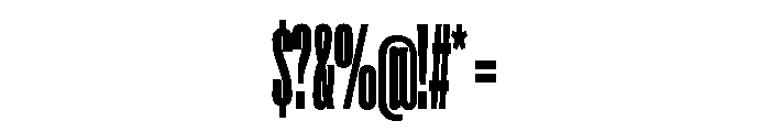 Super Condensed Extra Condensed Black Font OTHER CHARS