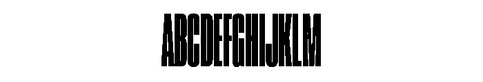 Super Condensed Extra Condensed Black Font UPPERCASE