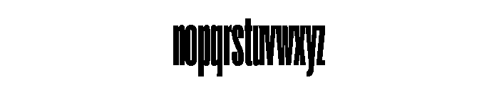 Super Condensed Extra Condensed Black Font LOWERCASE