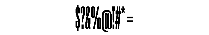 Super Condensed Extra Condensed Bold Font OTHER CHARS