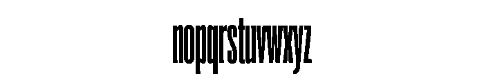 Super Condensed Extra Condensed Bold Font LOWERCASE