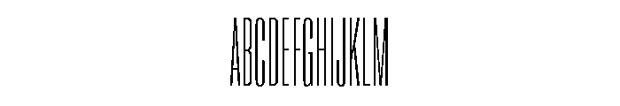 Super Condensed Extra Condensed Extra Light Font UPPERCASE