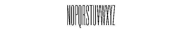 Super Condensed Extra Condensed Extra Light Font UPPERCASE