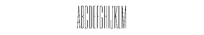 Super Condensed Extra Condensed Hairline Font UPPERCASE