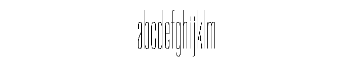 Super Condensed Extra Condensed Hairline FONT