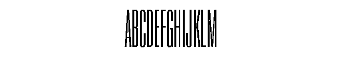 Super Condensed Extra Condensed Light Font UPPERCASE