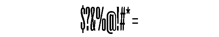 Super Condensed Extra Condensed Regular Font OTHER CHARS
