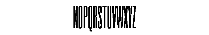 Super Condensed Extra Condensed Regular Font UPPERCASE