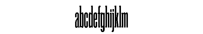 Super Condensed Extra Condensed Regular FONT