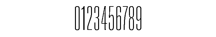 Super Condensed Extra Light Font OTHER CHARS