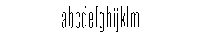 Super Condensed Extra Light FONT