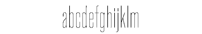 Super Condensed Hairline FONT