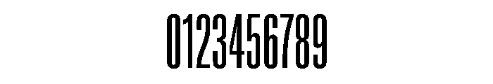 Super Condensed Regular Font OTHER CHARS