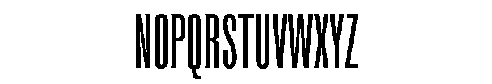 Super Condensed Regular Font UPPERCASE