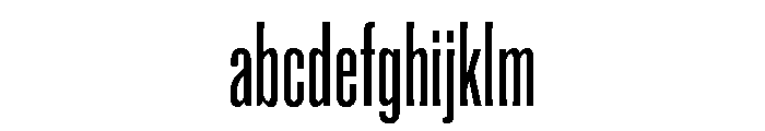 Super Condensed Regular FONT