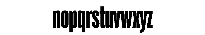 Super Condensed Semi Wide Black Font LOWERCASE