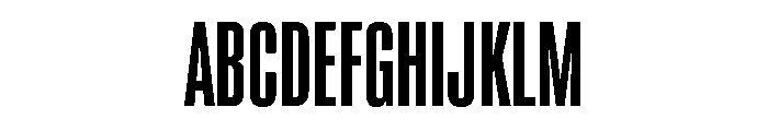 Super Condensed Semi Wide Bold Font UPPERCASE