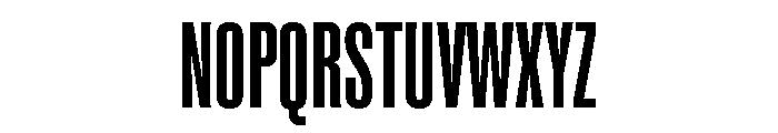 Super Condensed Semi Wide Bold Font UPPERCASE