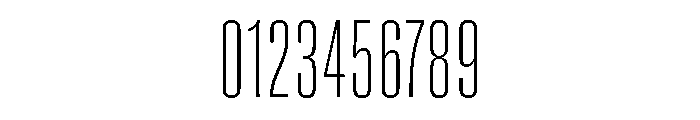 Super Condensed Semi Wide Extra Light Font OTHER CHARS