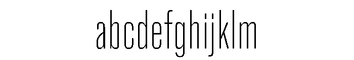 Super Condensed Semi Wide Extra Light FONT