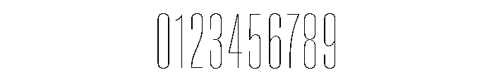 Super Condensed Semi Wide Hairline Font OTHER CHARS