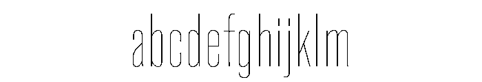 Super Condensed Semi Wide Hairline FONT