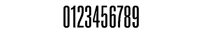 Super Condensed Semi Wide Regular Font OTHER CHARS