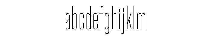 Super Condensed Thin FONT
