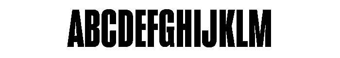 Super Condensed Wide Black Font UPPERCASE
