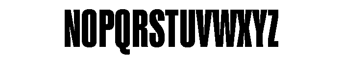 Super Condensed Wide Black Font UPPERCASE