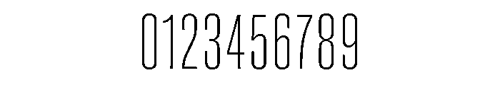 Super Condensed Wide Extra Light Font OTHER CHARS