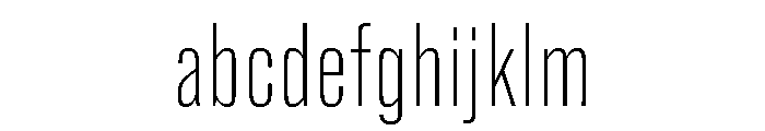 Super Condensed Wide Extra Light FONT
