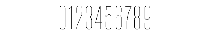 Super Condensed Wide Hairline Font OTHER CHARS