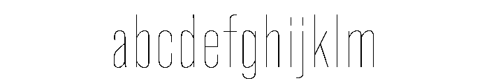 Super Condensed Wide Hairline FONT