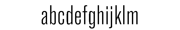 Super Condensed Wide Light FONT
