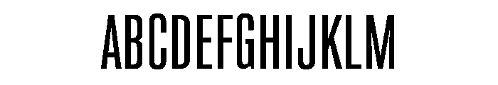 Super Condensed Wide Regular Font UPPERCASE