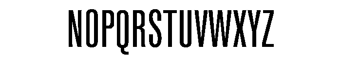 Super Condensed Wide Regular Font UPPERCASE