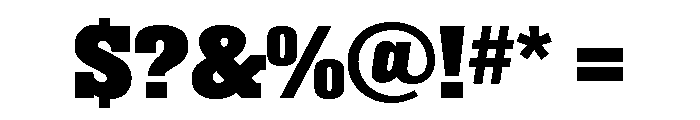 Superba Bold Font OTHER CHARS