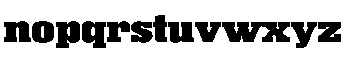 Superba Extra Expanded Bold Font LOWERCASE