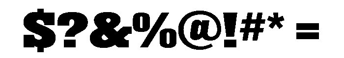 Superba Wide Bold Font OTHER CHARS