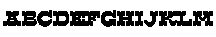 Surfbird Cut Black Font UPPERCASE