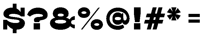 Surfbird Cut Bold Font OTHER CHARS