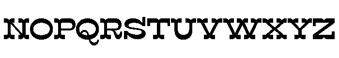 Surfbird Cut Medium Font LOWERCASE