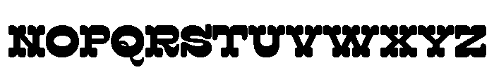 Surfbird Cut Round Black Font UPPERCASE