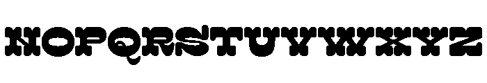Surfbird Cut Round Black Font LOWERCASE