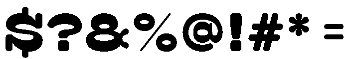 Surfbird Cut Round Bold Font OTHER CHARS