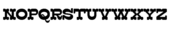 Surfbird Cut Round Bold Font UPPERCASE
