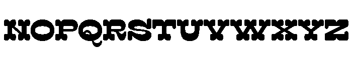 Surfbird Cut Round Bold Font LOWERCASE