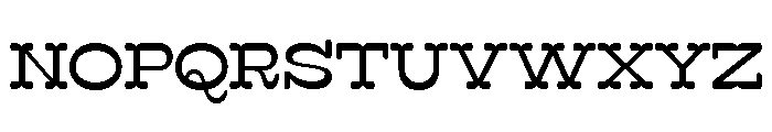 Surfbird Cut Round Regular Font LOWERCASE
